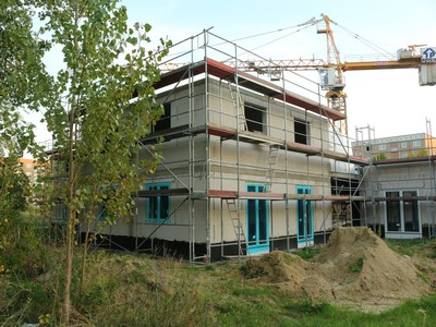 Baustelle des Greifswalder Elternhauses