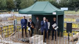 Grundsteinlegung für das Stadtarchiv von Greifswald